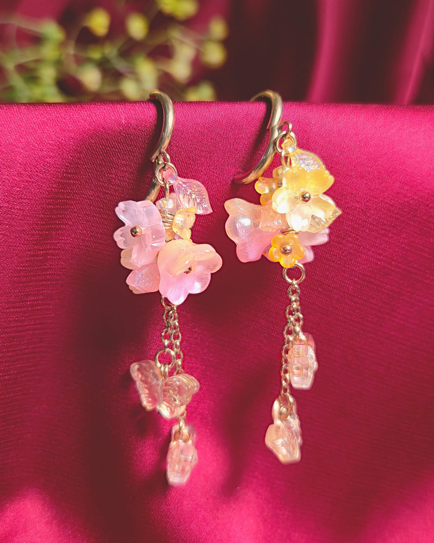 FLORAL DREAMS Stainless Steel Earrings // Butterblush