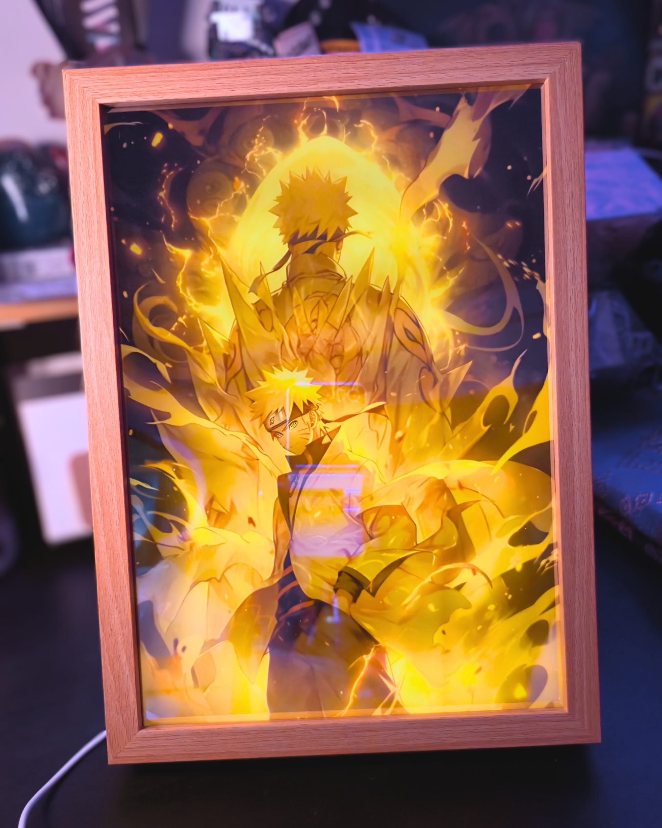 Anime Mirror Frame Night Light