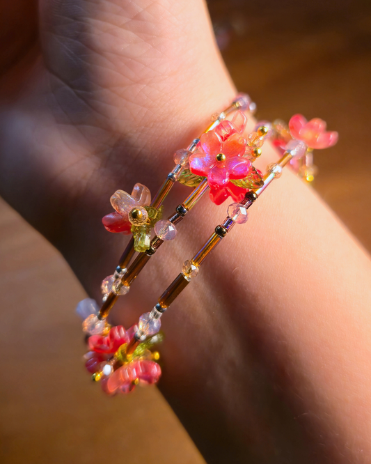 [PRE-ORDER] Blossom Vine Bangle // Plum Blossom