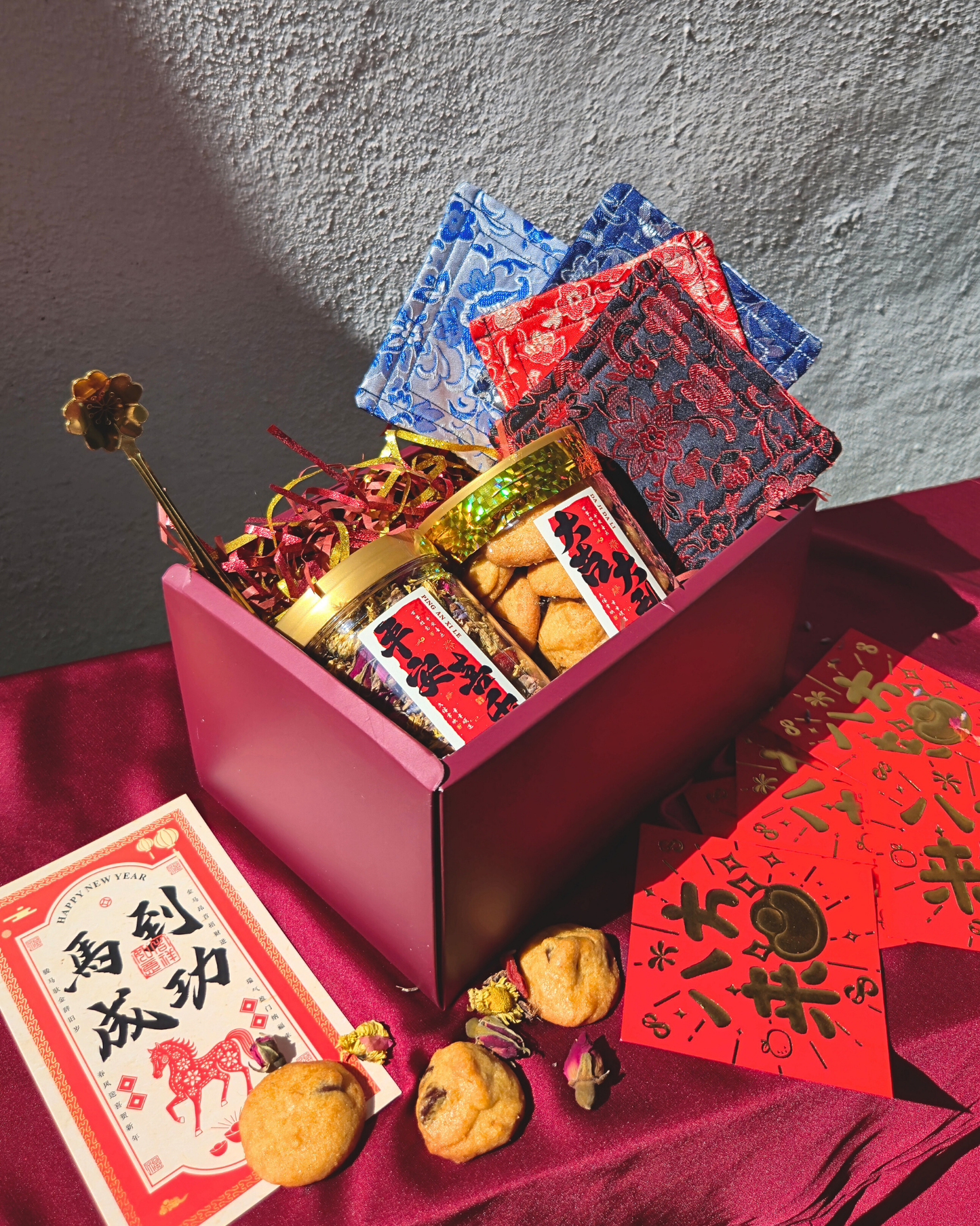 CNY Gift Set // Harmony (Floral Tea Mix & Chocolate Chip Cookies)