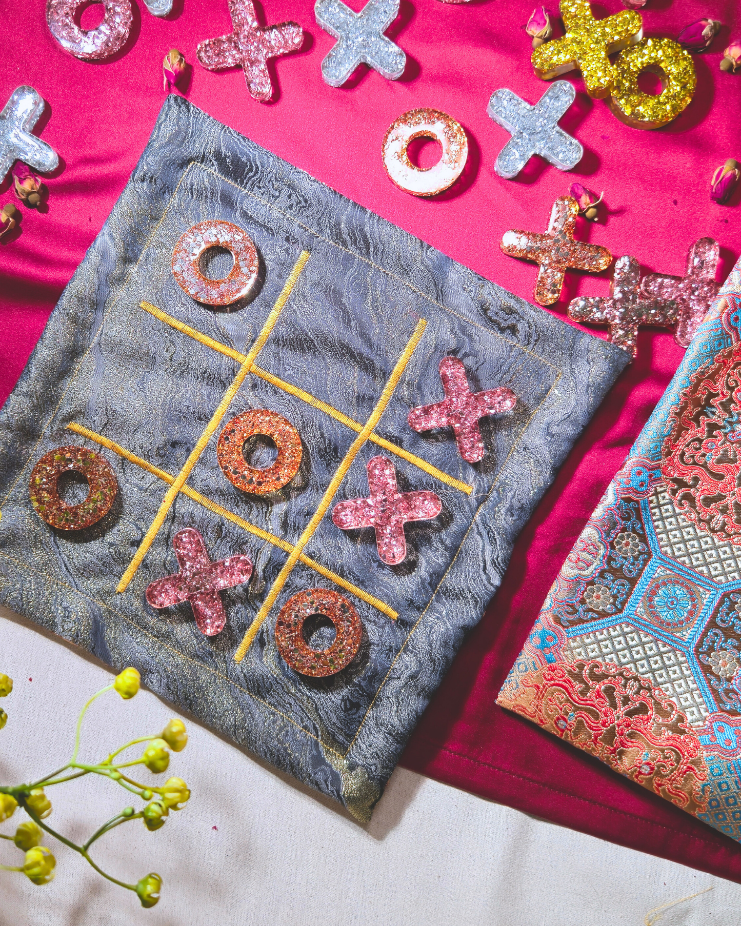 CNY Gift Set // Clarity (Handmade X & O Set with Coasters)