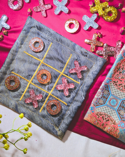 CNY Gift Set // Clarity (Handmade X & O Set with Coasters)