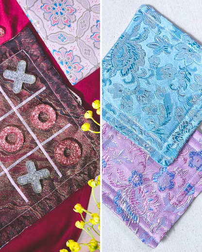 CNY Gift Set // Clarity (Handmade X & O Set with Coasters)