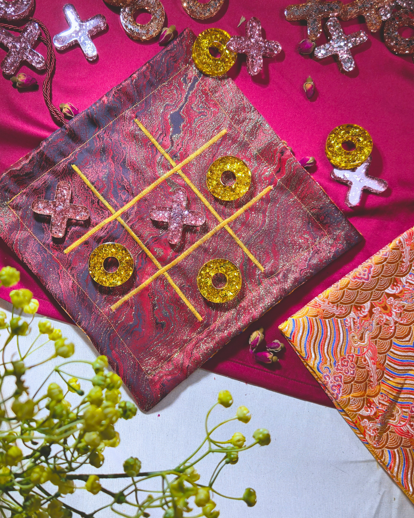 CNY Gift Set // Clarity (Handmade X & O Set with Coasters)