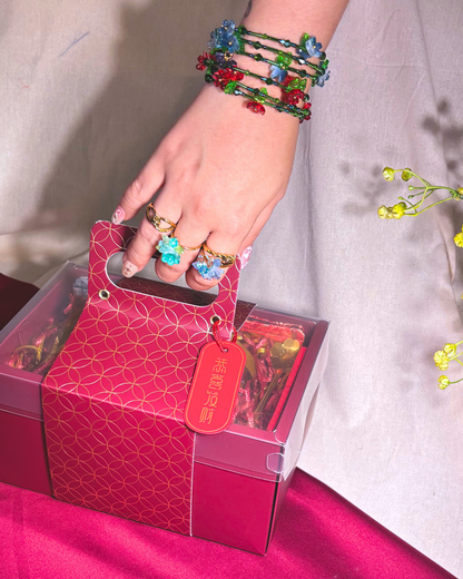 CNY Gift Set // Serenity (Floral Tea Mix & Handmade Coasters)