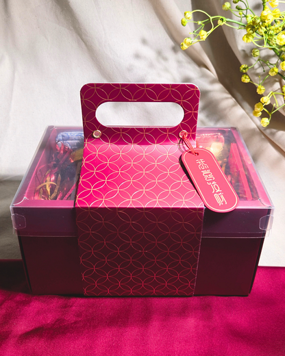 CNY Gift Set // Serenity (Floral Tea Mix & Handmade Coasters)