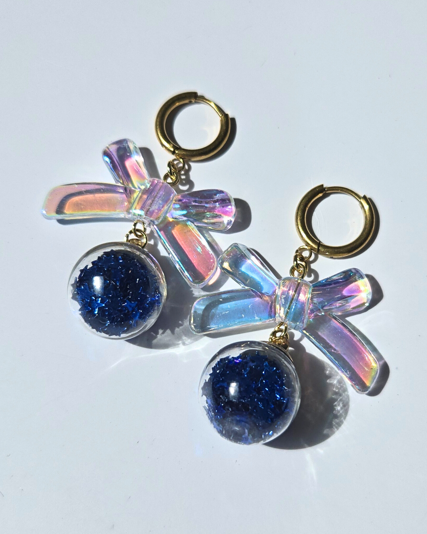 [LIMITED] CHRISSIE BABE // Handmade Stainless Steel Earrings - Blue
