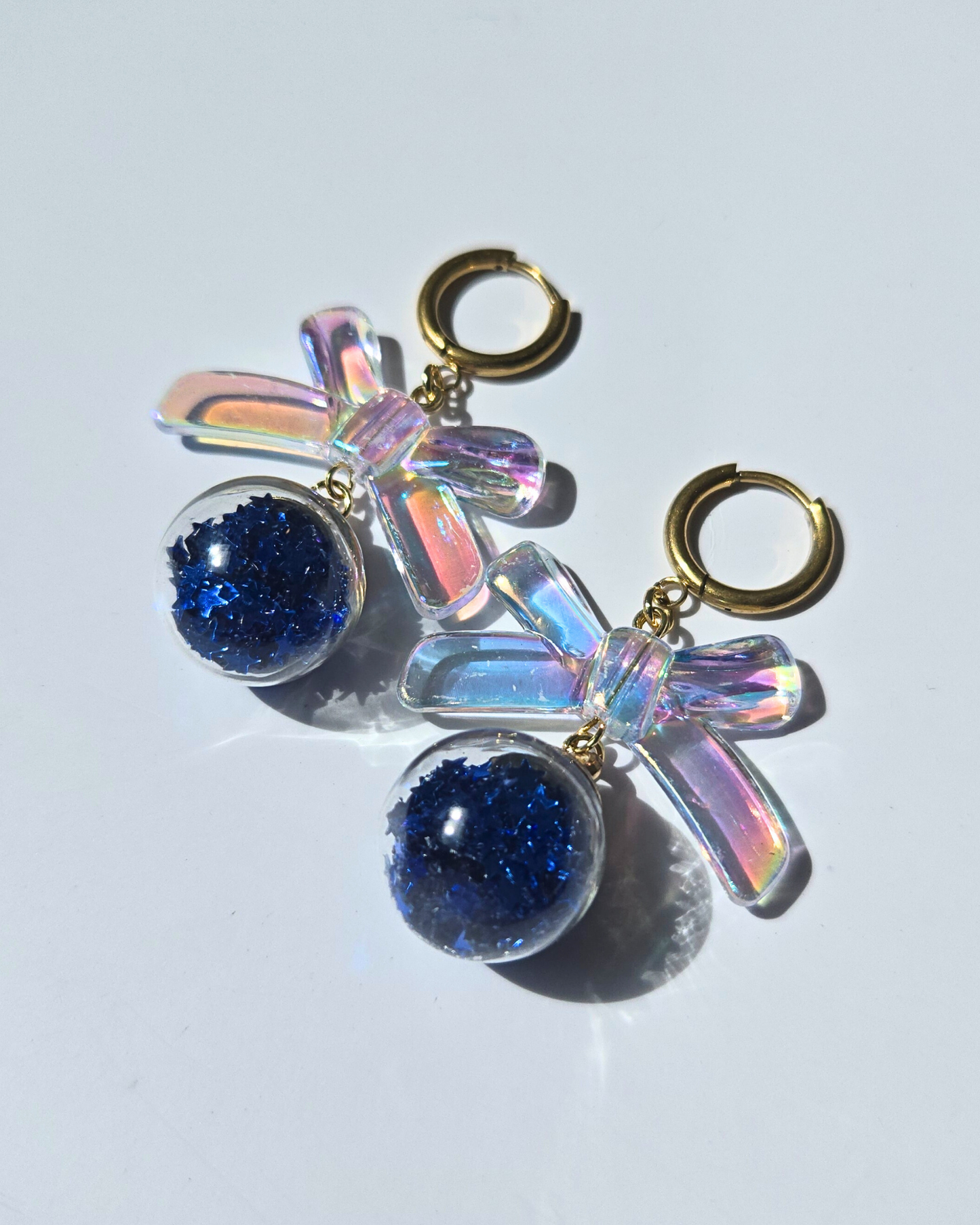 [LIMITED] CHRISSIE BABE // Handmade Stainless Steel Earrings - Blue