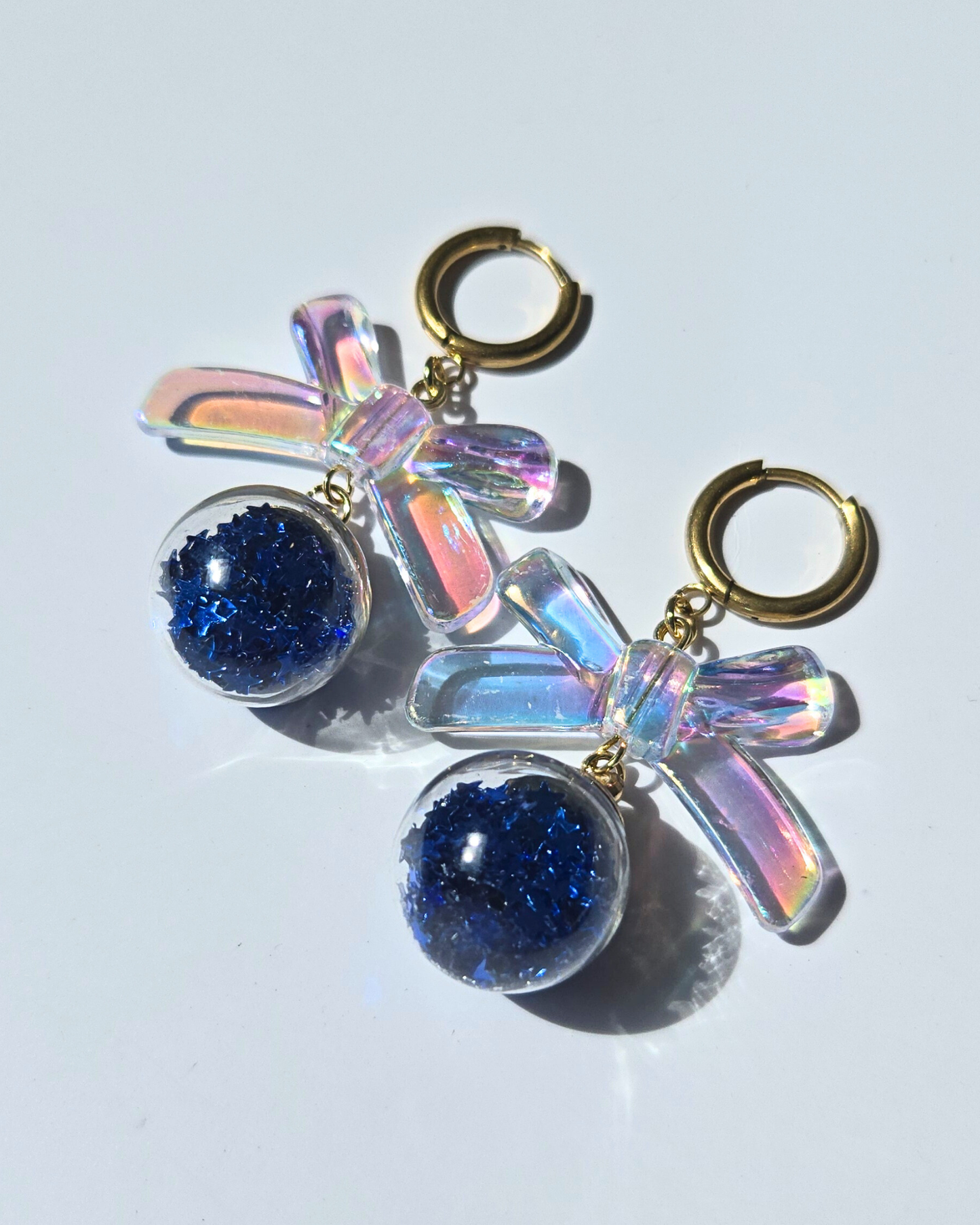 [LIMITED] CHRISSIE BABE // Handmade Stainless Steel Earrings - Blue