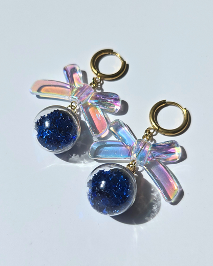 [LIMITED] CHRISSIE BABE // Handmade Stainless Steel Earrings - Blue