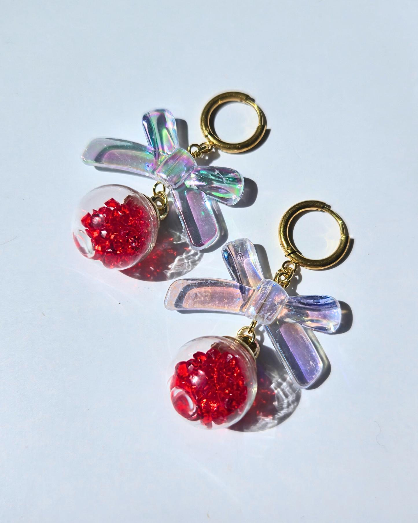 [LIMITED] CHRISSIE BABE // Handmade Stainless Steel Earrings - Red