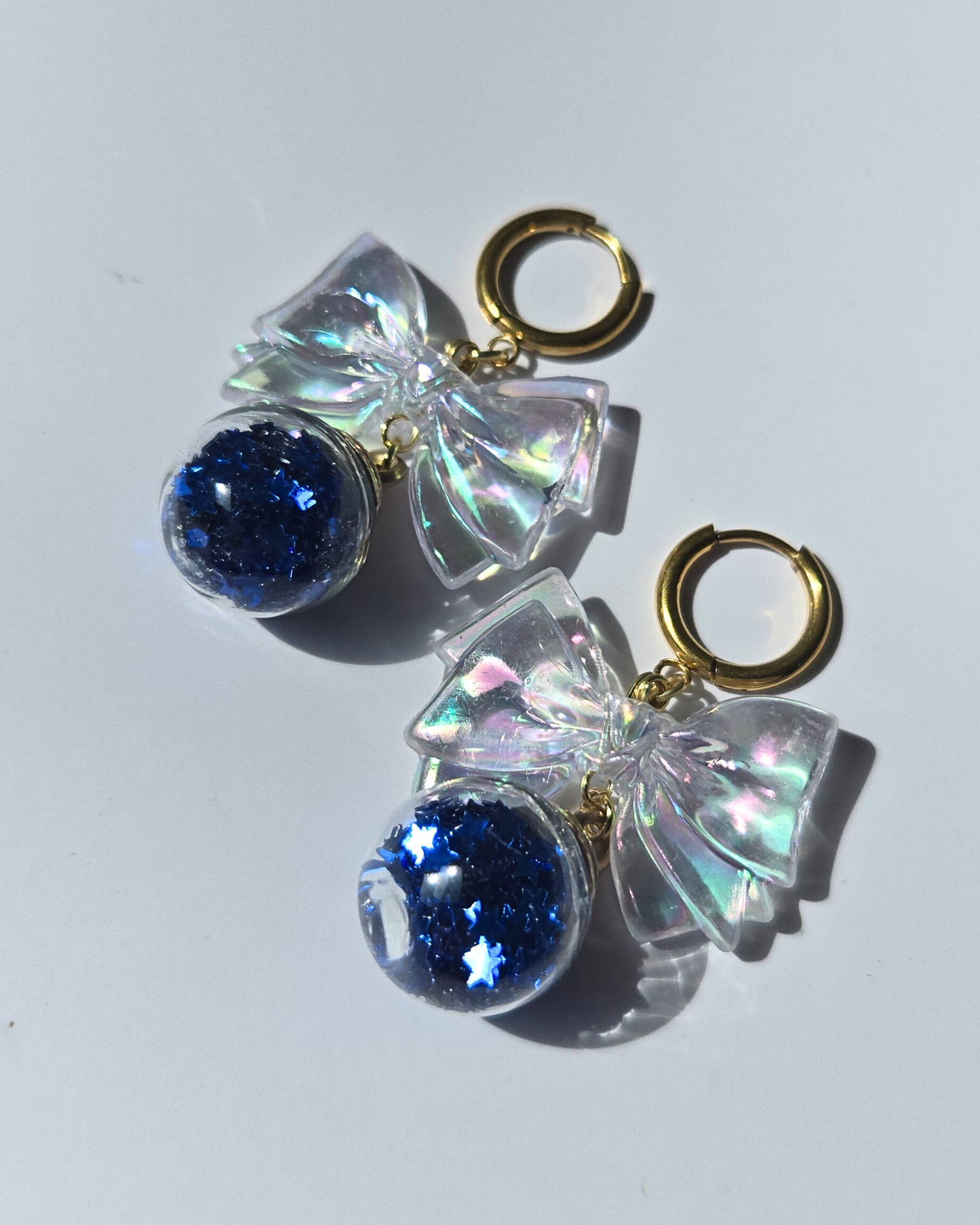 [LIMITED] CHRISSIE BELLE // Handmade Stainless Steel Earrings - Blue