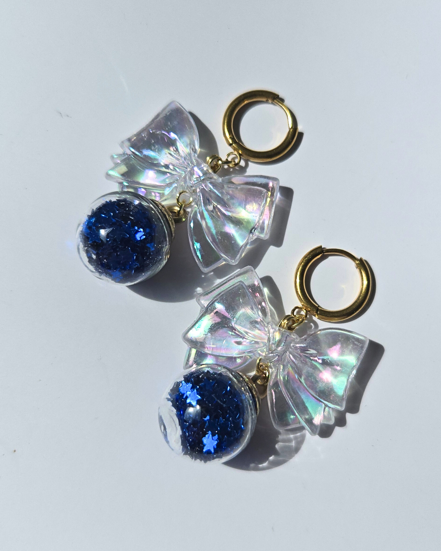 [LIMITED] CHRISSIE BELLE // Handmade Stainless Steel Earrings - Blue