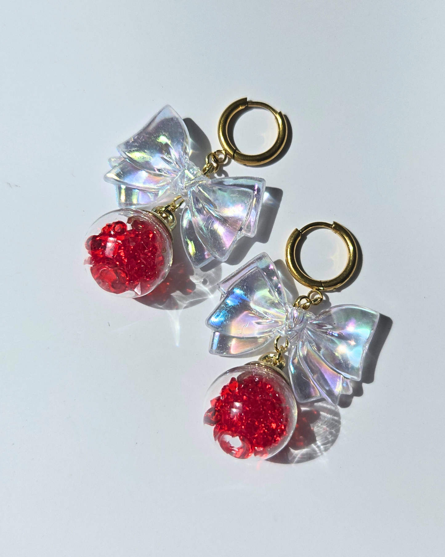 [LIMITED] CHRISSIE BELLE // Handmade Stainless Steel Earrings - Red