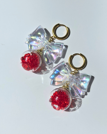 [LIMITED] CHRISSIE BELLE // Handmade Stainless Steel Earrings - Red