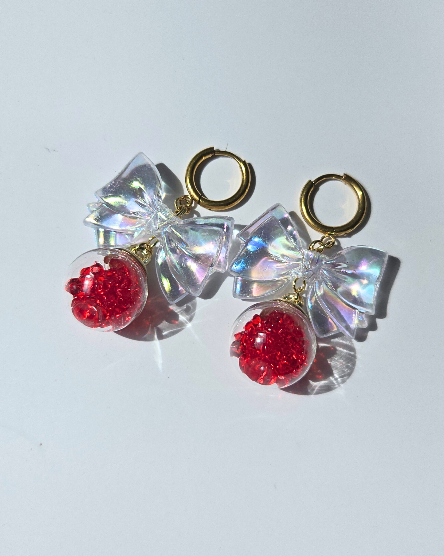 [LIMITED] CHRISSIE BELLE // Handmade Stainless Steel Earrings - Red