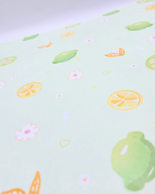 Citrus Print Wrapping Paper