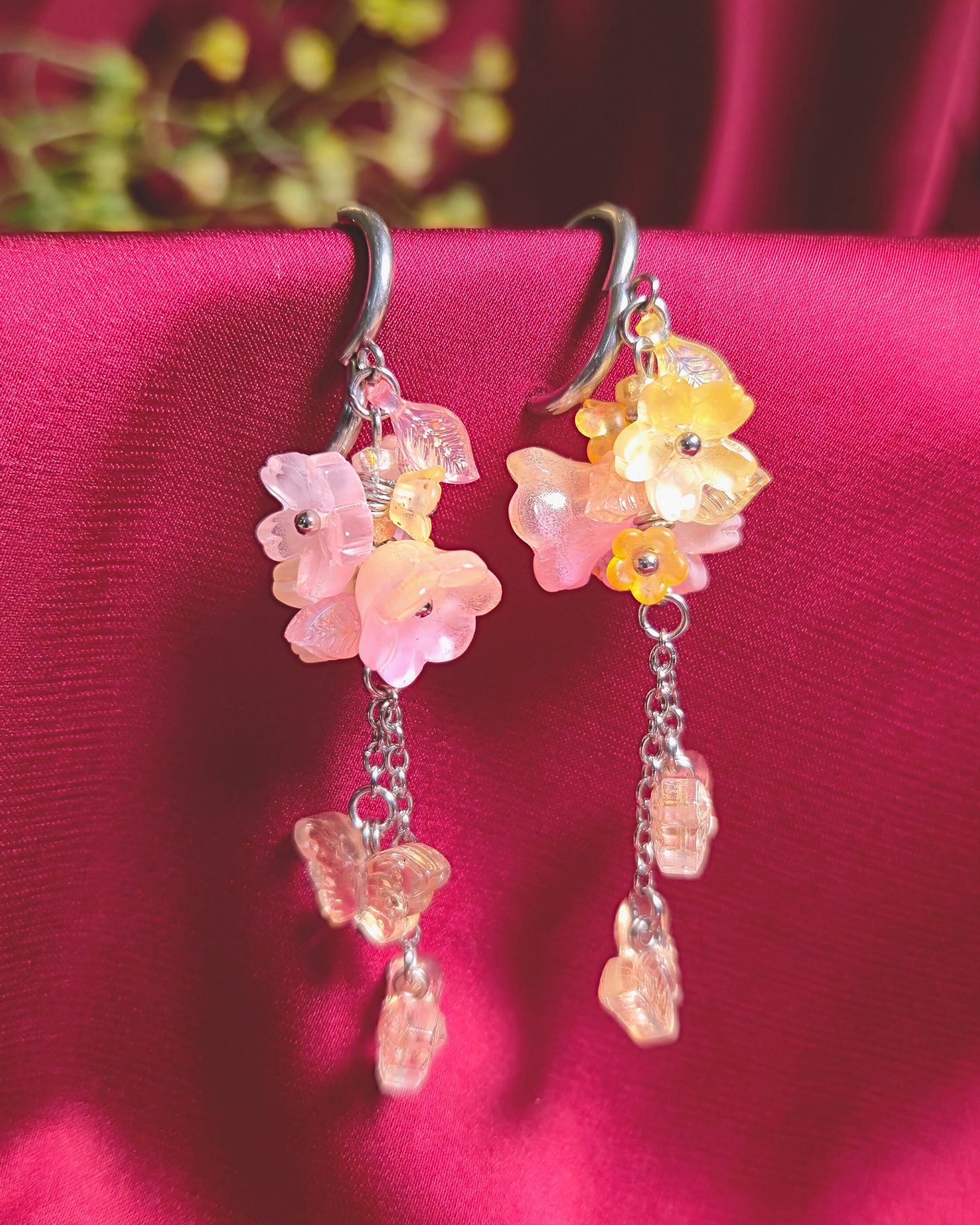 FLORAL DREAMS Stainless Steel Earrings // Butterblush