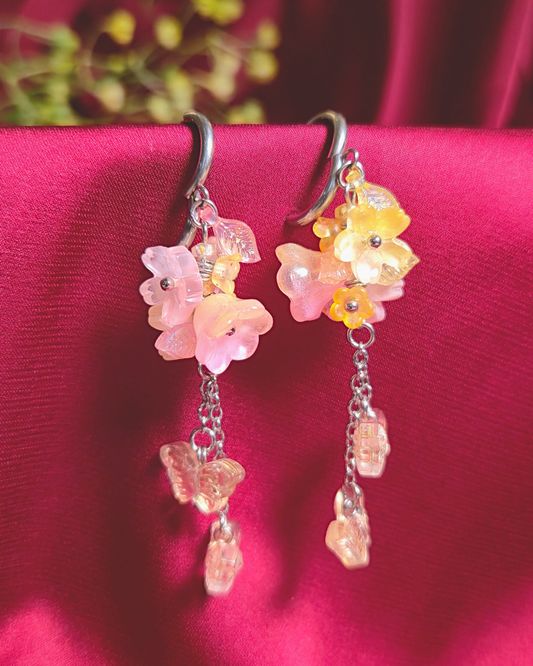 FLORAL DREAMS Stainless Steel Earrings // Butterblush