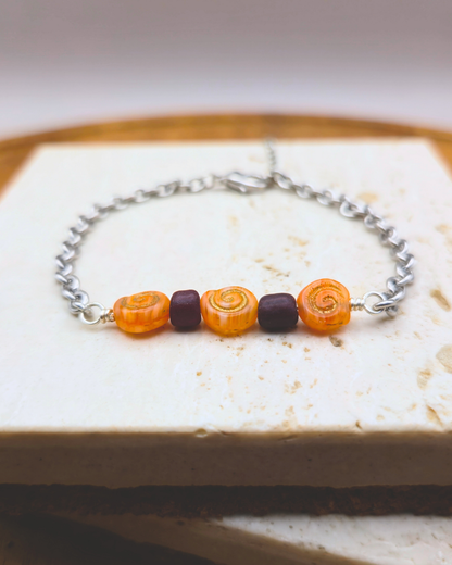 Handmade Bracelet - Tangerine Stone