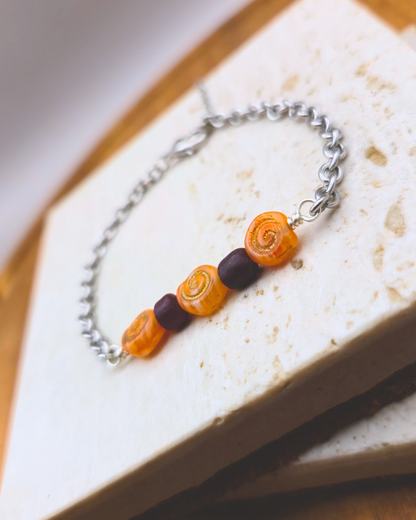 Handmade Bracelet - Tangerine Stone