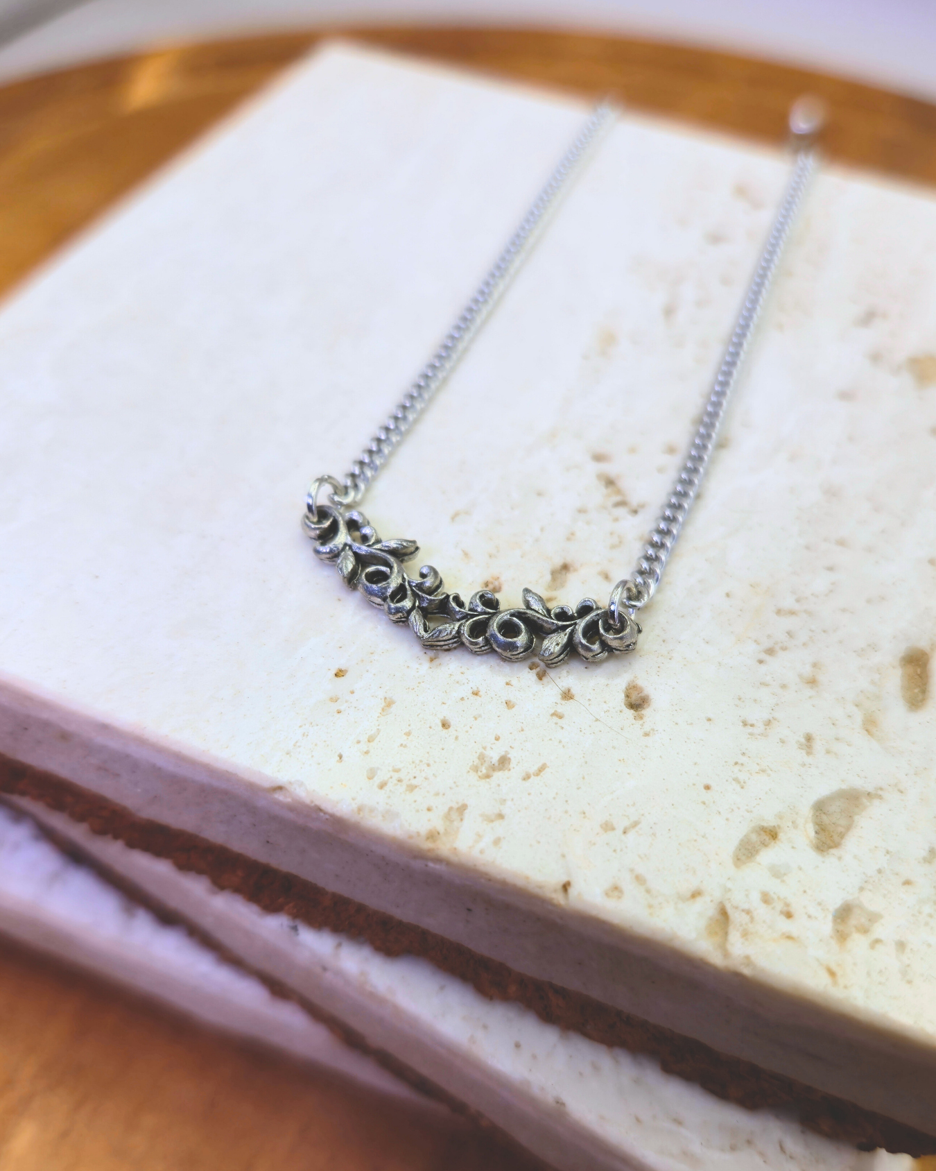 Handmade Metal Necklace - Silver Solace