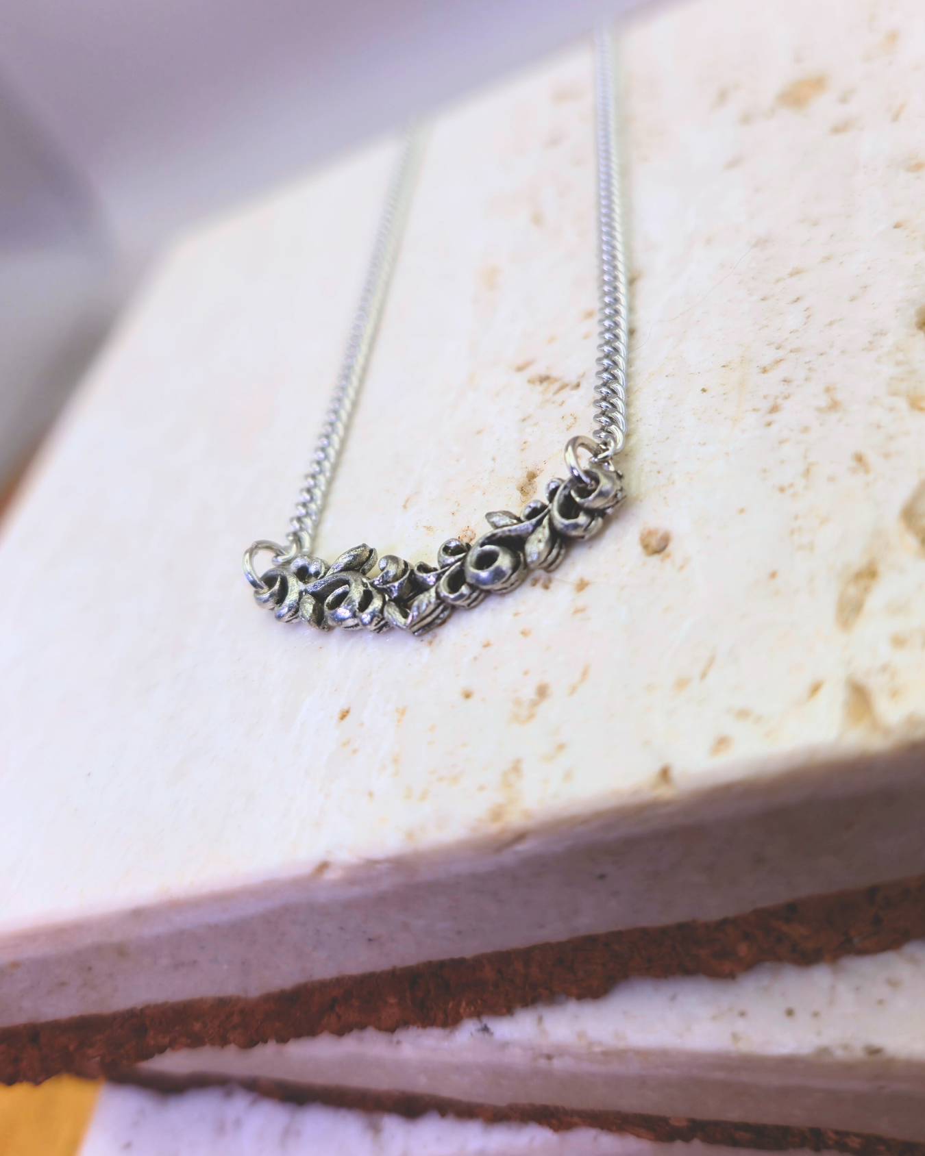 Handmade Metal Necklace - Silver Solace