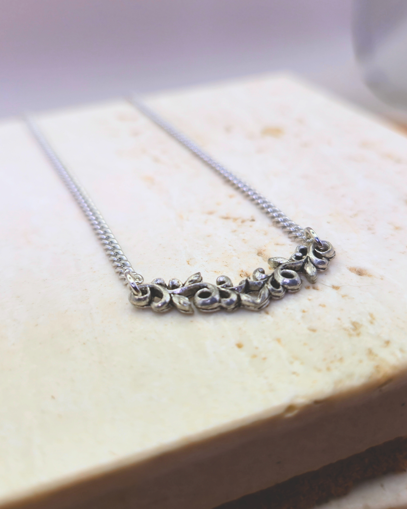 Handmade Metal Necklace - Silver Solace