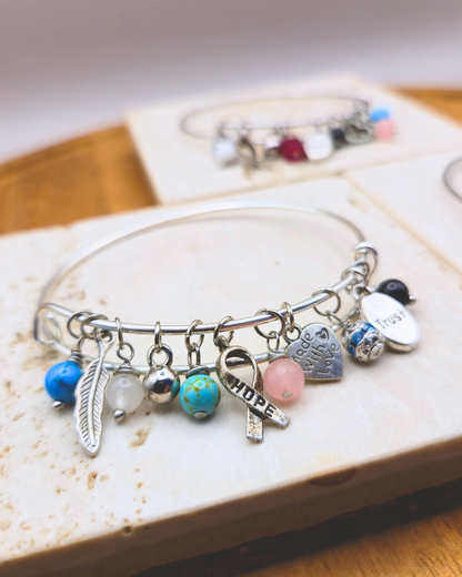 Charm Bangle - Midnight Hope