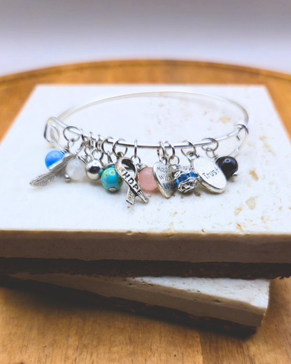 Charm Bangle - Midnight Hope