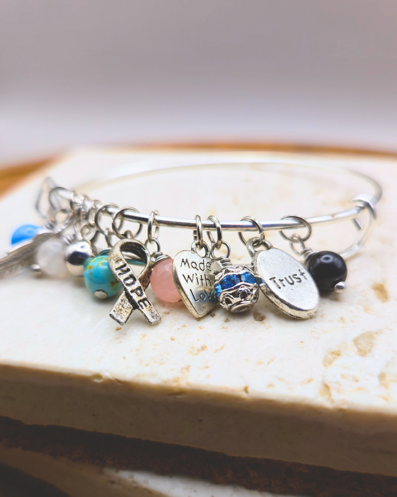 Charm Bangle - Midnight Hope