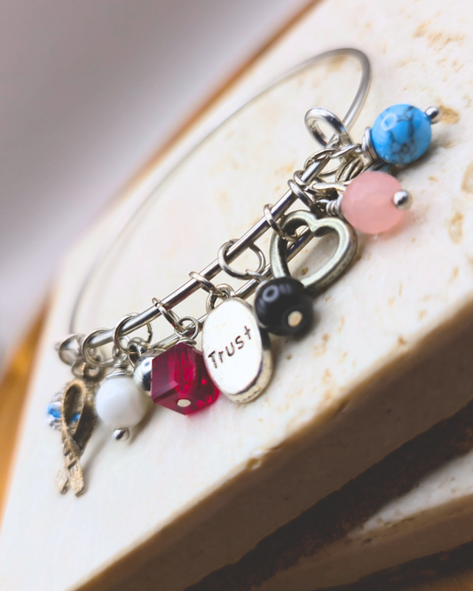 Charm Bangle - Scarlet Love