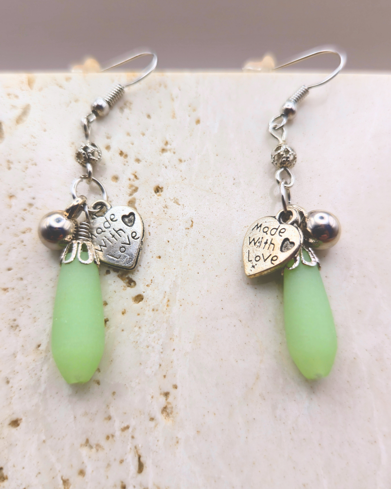 Handmade Earrings - Love Drop