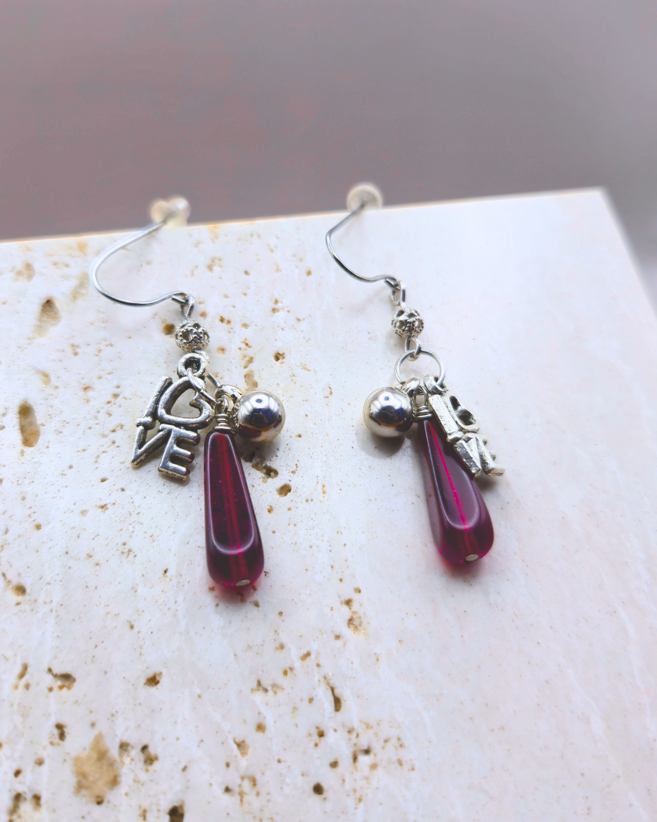 Handmade Earrings - Scarlet Love