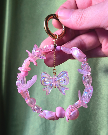 [LIMITED] Handmade Ornament Keychain - Candy Pink