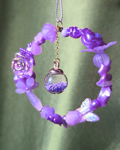 [LIMITED] Handmade Ornament Keychain - Purple