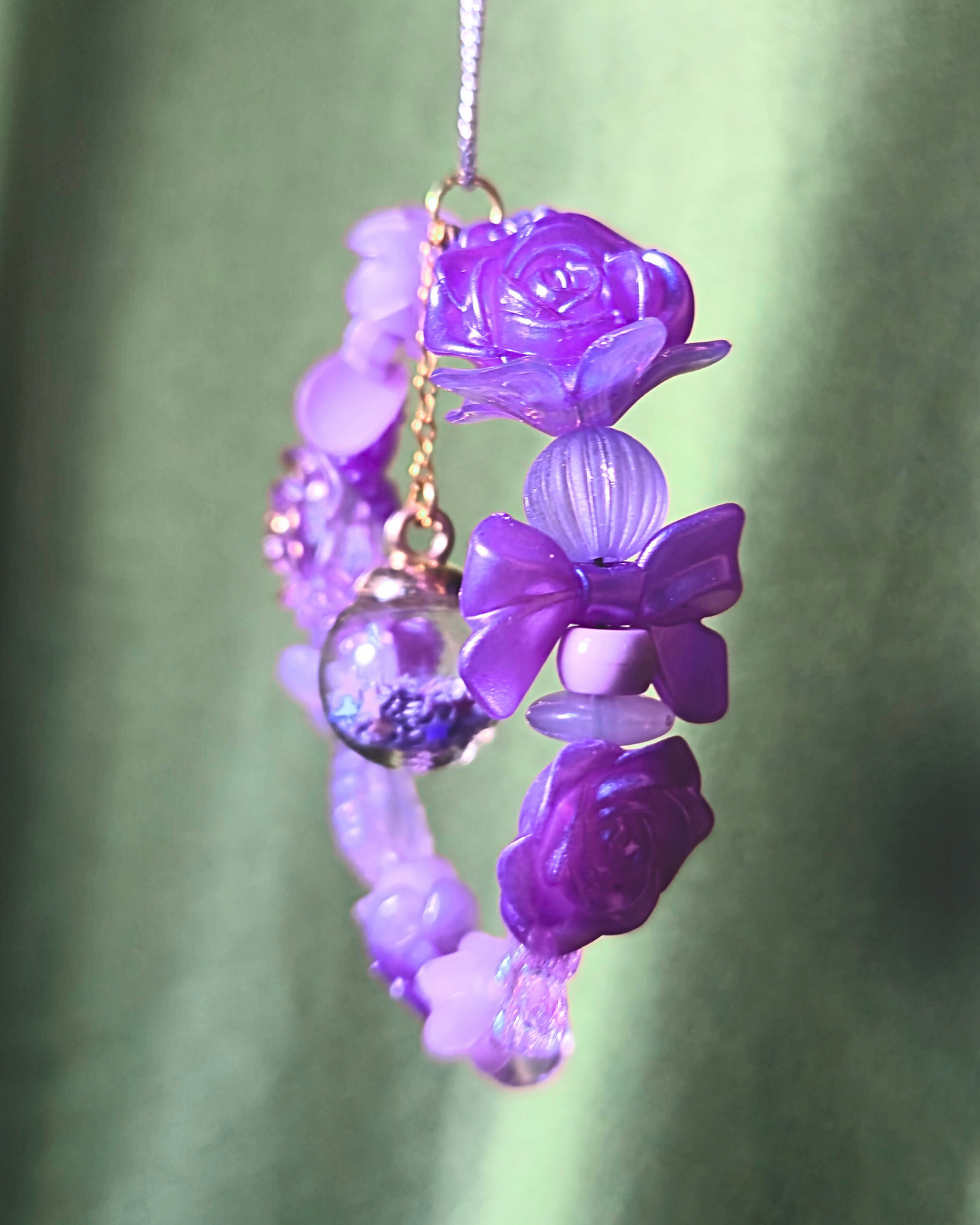 [LIMITED] Handmade Ornament Keychain - Purple