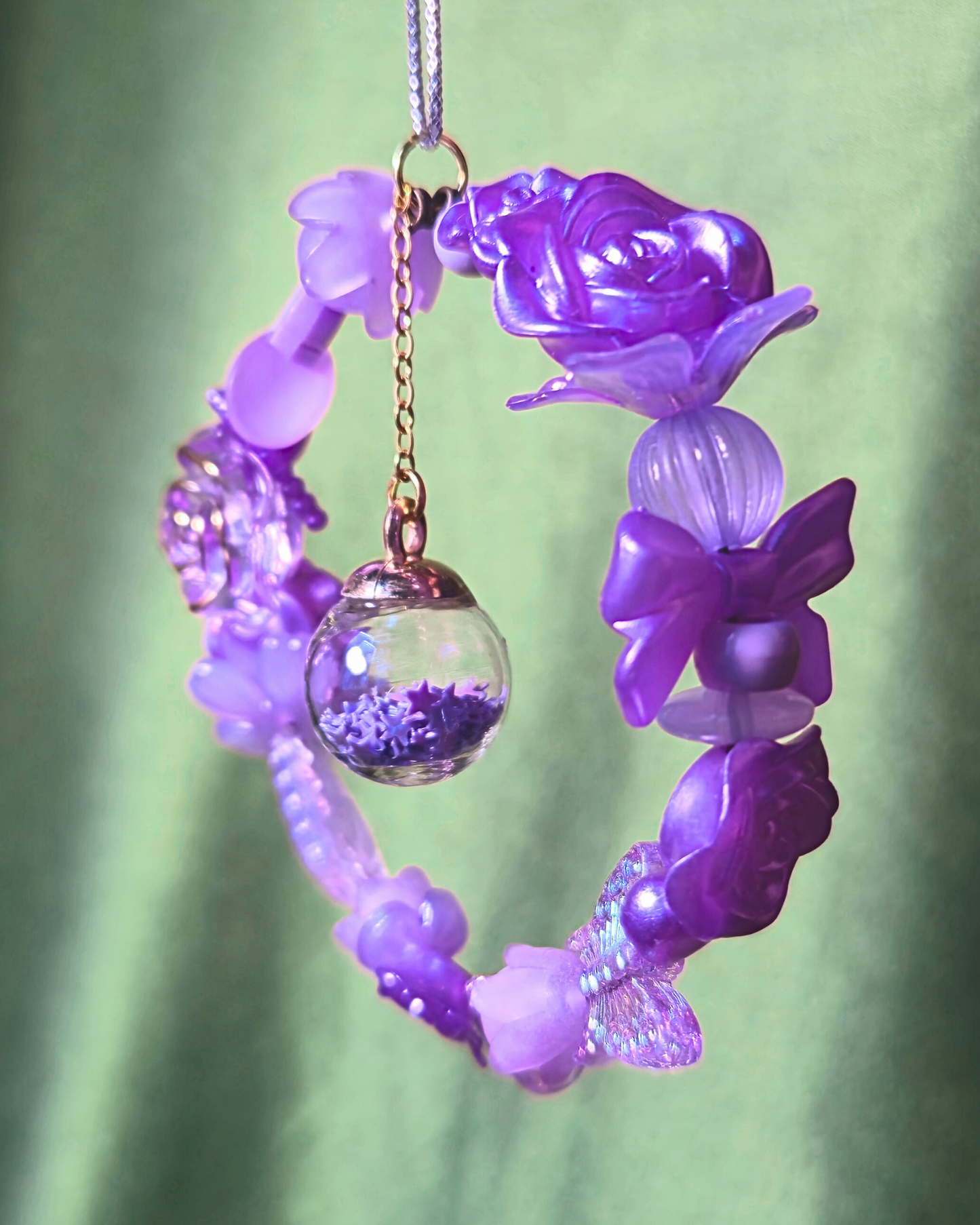 [LIMITED] Handmade Ornament Keychain - Purple