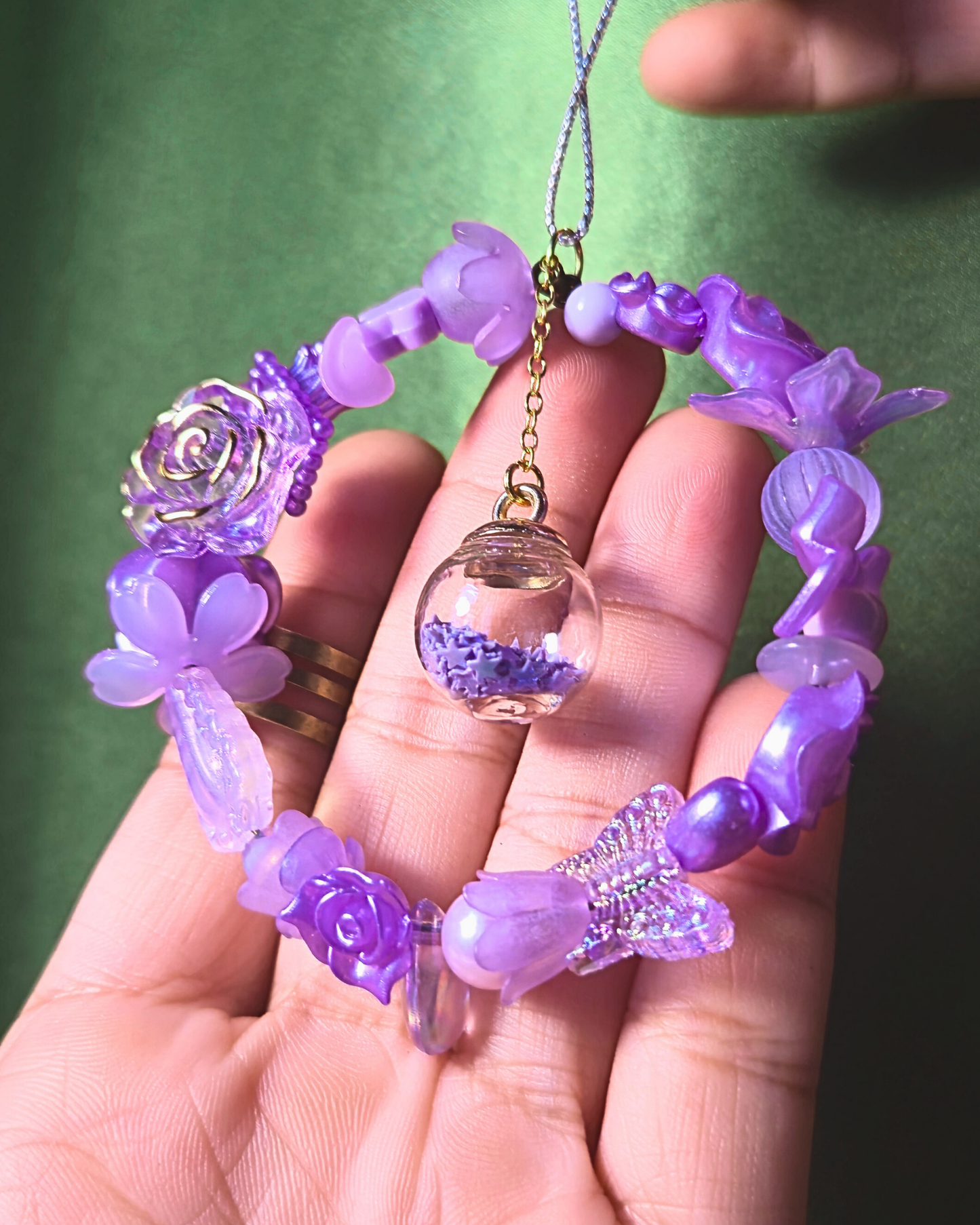 [LIMITED] Handmade Ornament Keychain - Purple