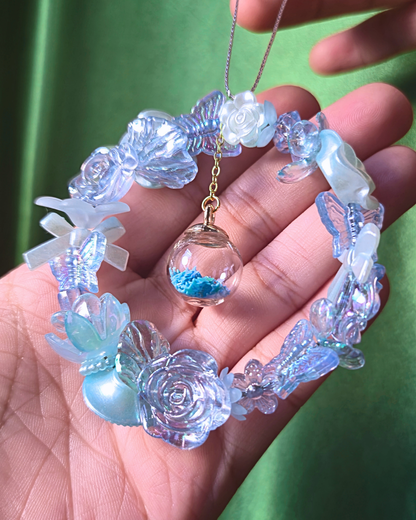 [LIMITED] Handmade Ornament Keychain - Winter Blue