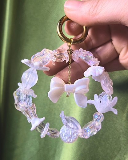 [LIMITED] Handmade Ornament Keychain - Winter White