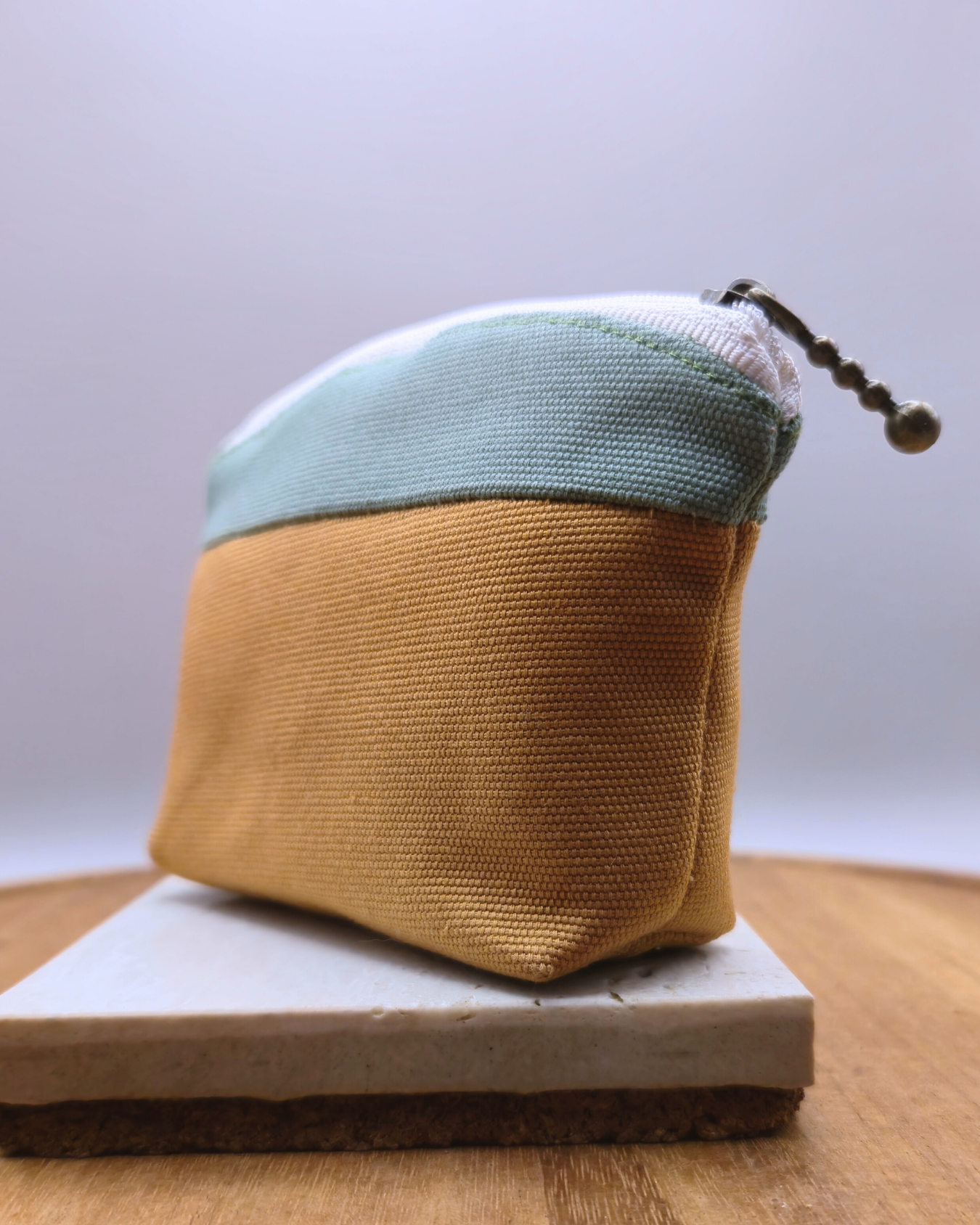 Small Handmade Pouch - Minimal Colour Block