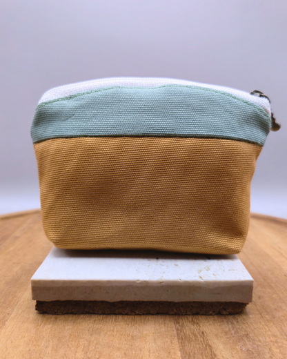 Small Handmade Pouch - Minimal Colour Block