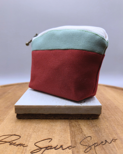 Small Handmade Pouch - Minimal Colour Block