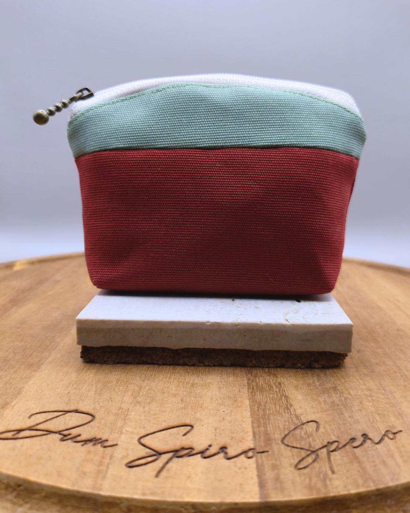 Small Handmade Pouch - Minimal Colour Block