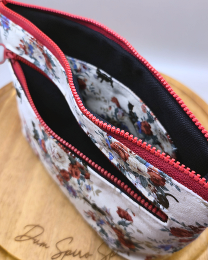 Large Handmade Pouch (Double Zipper)