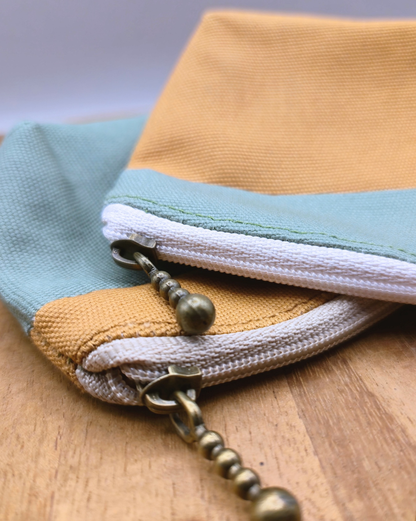 Small Handmade Pouch - Minimal Colour Block