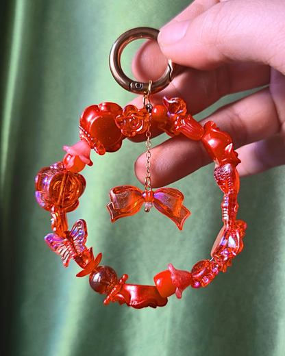 [LIMITED] Handmade Ornament Keychain - Christmas Red