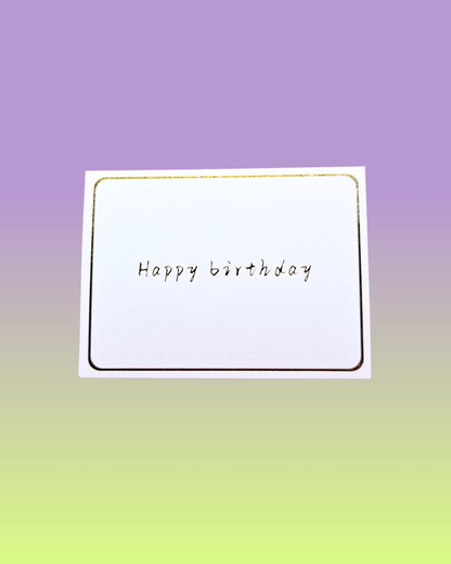 'Happy Birthday' Note Card