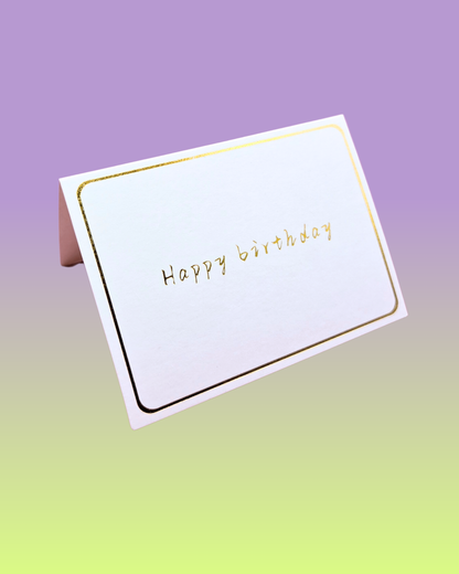 'Happy Birthday' Note Card